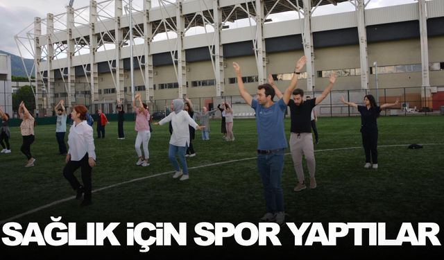 Sağlık için spor yaptılar