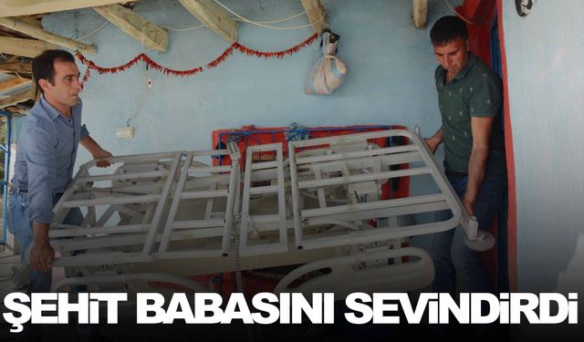 Gazi çocuğu, şehit babasını sevindirdi