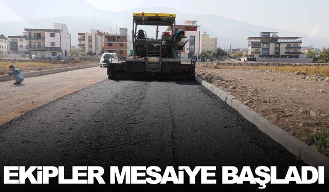 Şehzadeler’de asfalt sırası o mahalleye geldi