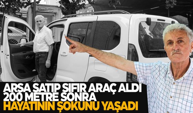 Sevinci sadece 200 metre sürdü... Sıfır araç diye sattılar! Şok oldu