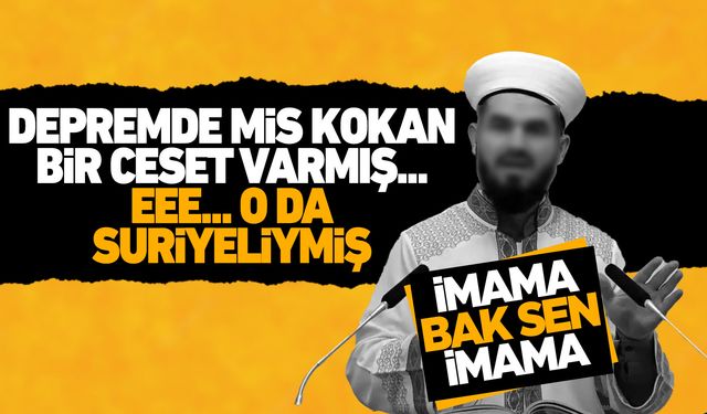 Skandal ifadeler kullanan imam ile ilgili gelişme