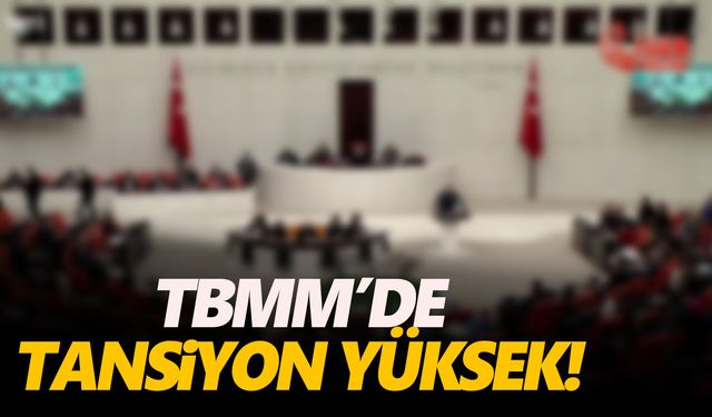 TBMM Genel Kurulu’nda tansiyon yükseldi