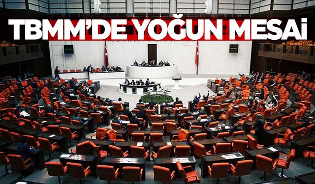 TBMM’de yeni haftada yoğun mesai