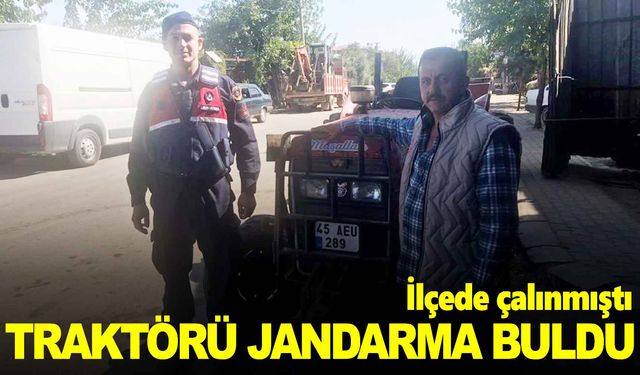 Manisa’da çalınan traktörü jandarma buldu