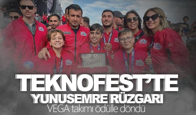 Yunusemre'nin takımı TEKNOFEST'ten ödülle döndü