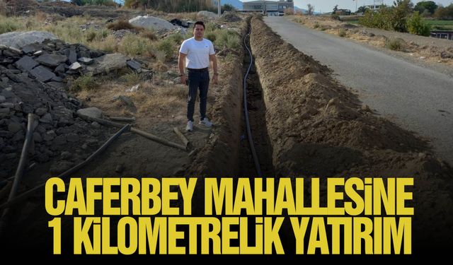 1 kilometrelik yenileme çalışması devam ediyor