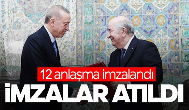 Türkiye ile Cezayir arasında 12 anlaşma imzalandı  