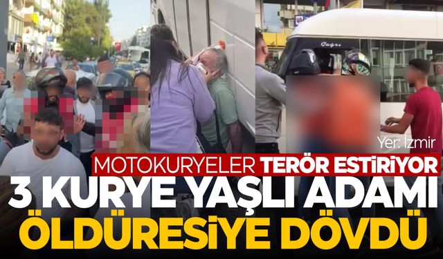 3 motokuryeden yaşlı adama öldüresiye dayak