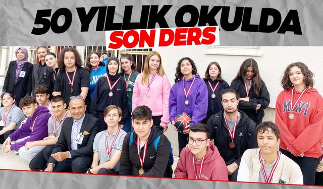 50 yıllık okulda son ders yapıldı!