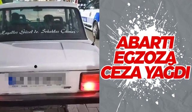 Manisa’da abartı egzoza ceza… 740 bin 96 TL ceza kesildi