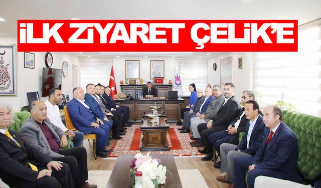 AK Parti Şehzadeler Yönetimi'nden ilk ziyaret Başkan Çelik'e