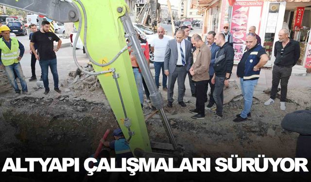 Prestij caddede altyapı çalışmaları sürüyor!