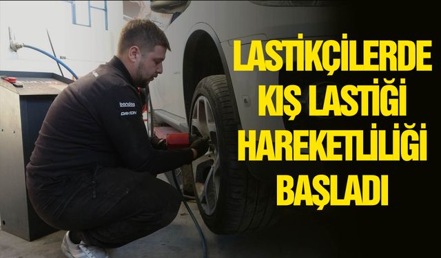 Araç sahipleri kış bakımı ve kış lastiği için lastikçilerde