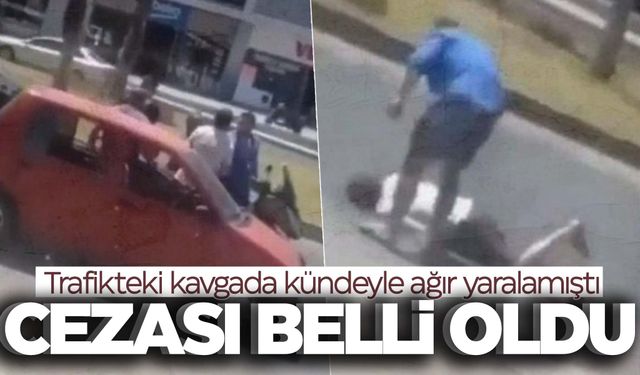 Trafikte tartıştığı kişiyi kündeyle yaralamıştı