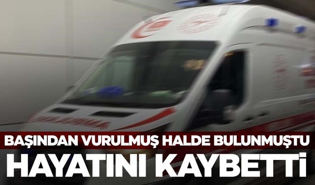 Başından vurulmuş halde bulunmuştu