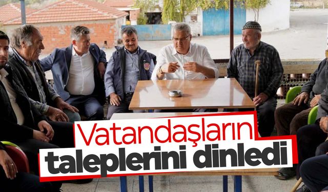 Başkan Çerçi, vatandaşla buluşmaya devam ediyor