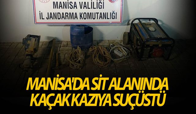 Birinci derece sit alanında kaçak kazı yapan 6 kişi suçüstü yakalandı