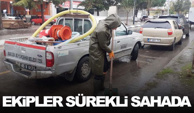 Büyükşehir ve MASKİ’den sağanak yağış mesaisi