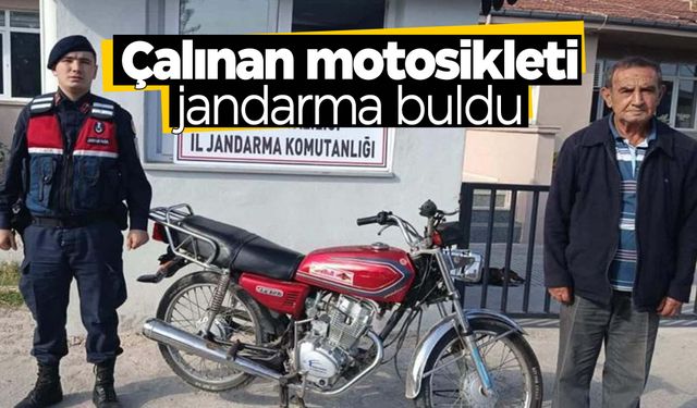 Manisa Jandarması peşini bırakmadı… Çalınan motosikleti buldu