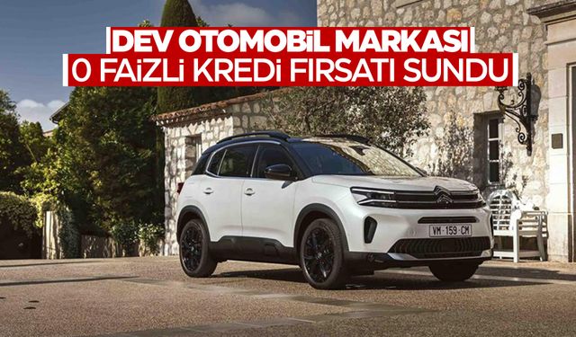 Citroen sıfır faizli kredi fırsatları sunuyor