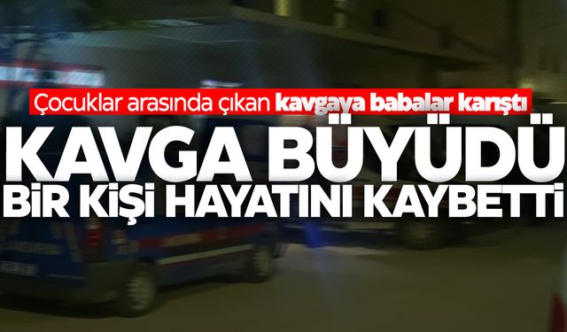 Çocukların tartışmasına babalar da dahil olunca kan aktı!