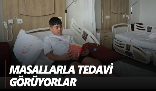 Çocuklar masallar eşliğinde tedavi oluyor