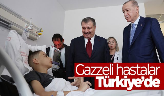 Cumhurbaşkanı Erdoğan, Gazzeli hastaları hastanede ziyaret etti