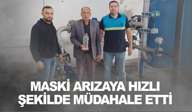 Deliçoban Muhtarı, “İçme suyumuz tertemiz akıyor”