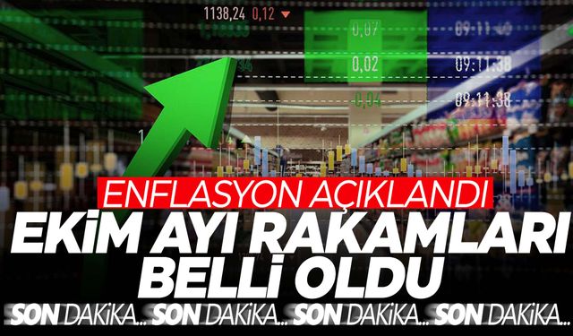 Ekim ayı enflasyon rakamları açıklandı  