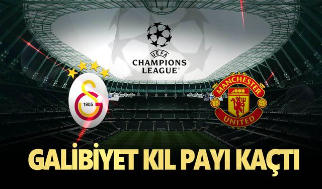 Galatasaray altın değerinde 1 puan aldı