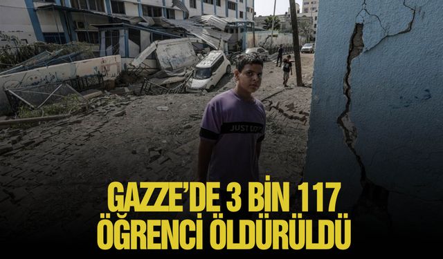 Gazze’de 3 bin 117 öğrenci İsrail saldırılarında öldürüldü