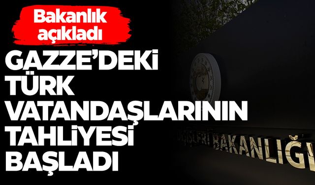 44 Türk vatandaşı daha Gazze’den tahliye edildi