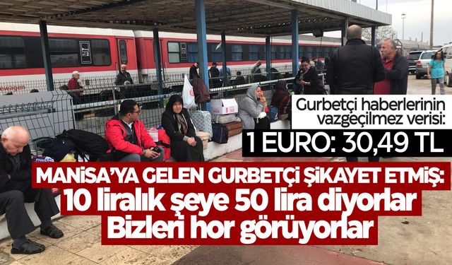 Gurbetçiler arabalı trenle dönüş yolunda... Manisalı gurbetçi sitem etti