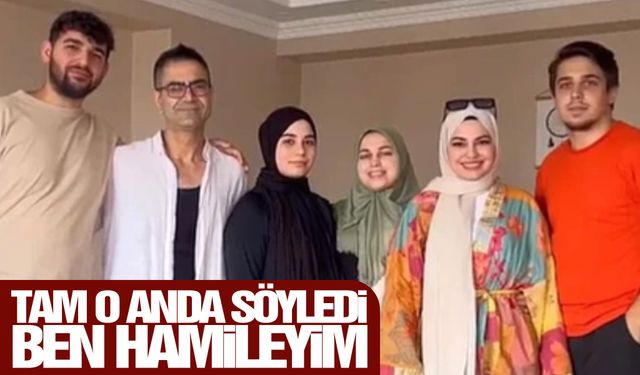 Hamile olduğunu fotoğraf çekilirken söyledi... Bakın ailenin tepkisi ne oldu