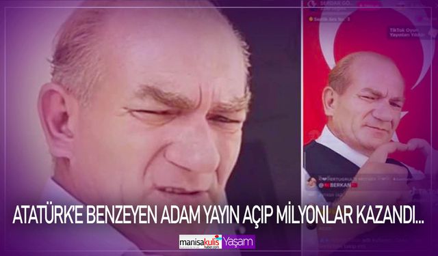 Yayın açıp para topladı: Atatürk'e benzeyen adam 29 Ekim'de çifte bayram yaşadı