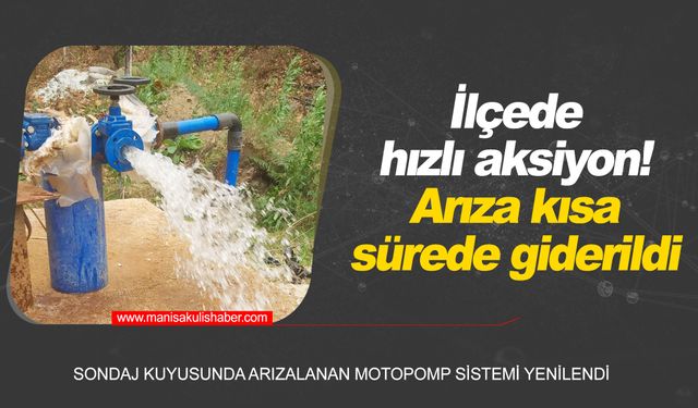 İçme suyu arızası... Ekipler müdahale etti