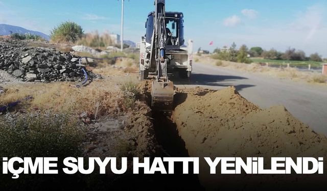 Caferbey’in içme suyu hattı yenilendi