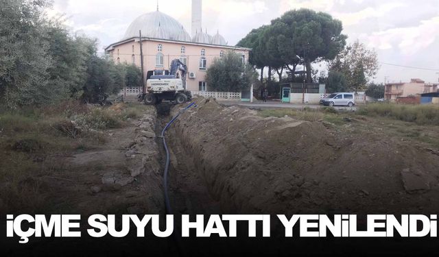 Sanayi sitesinin içme suyu hattı yenilendi