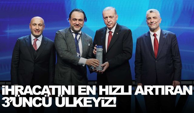 İhracatını en hızlı artıran 3’üncü ülkeyiz!