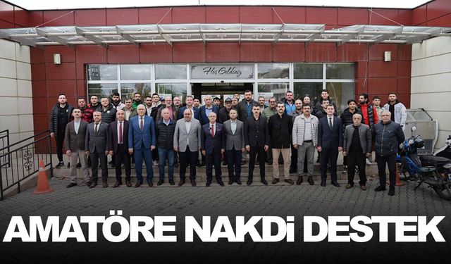 İlçede amatör spor kulüplerine 480 bin liralık destek