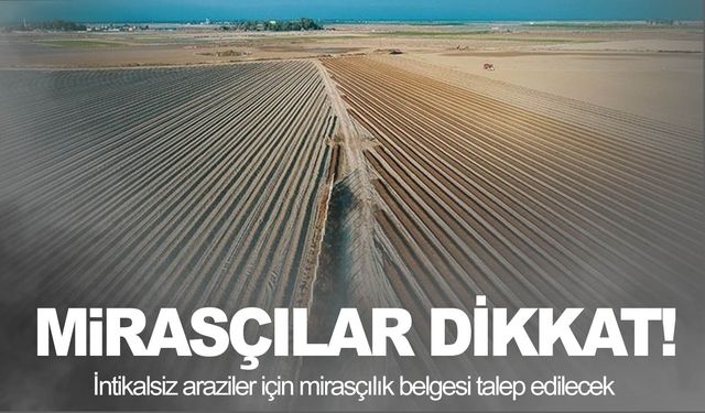 İntikalsiz araziler için mirasçılık belgesi talep edilecek