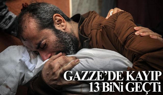 İsrail saldırılarında Gazze Şeridi’ndeki can kaybı 13 bine yükseldi