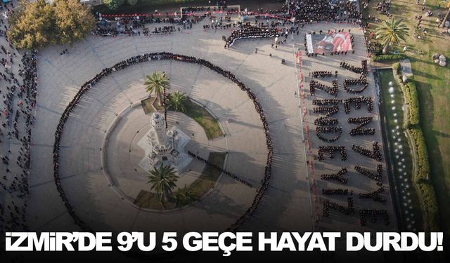 İzmir’de 9’u 5 geçe hayat durdu!