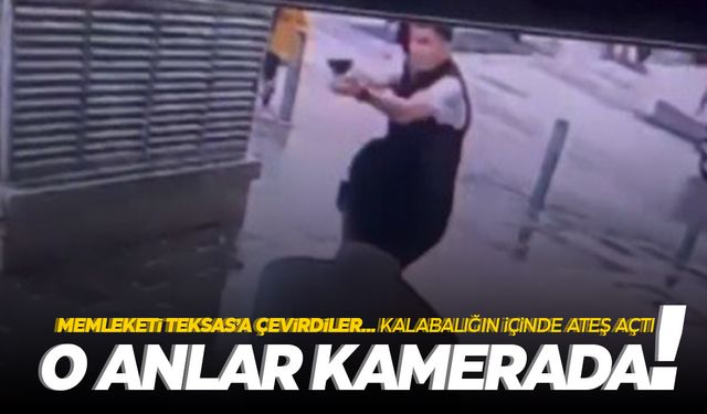 İzmir'de kalabalığın ortasında silahlı saldırı kamerada