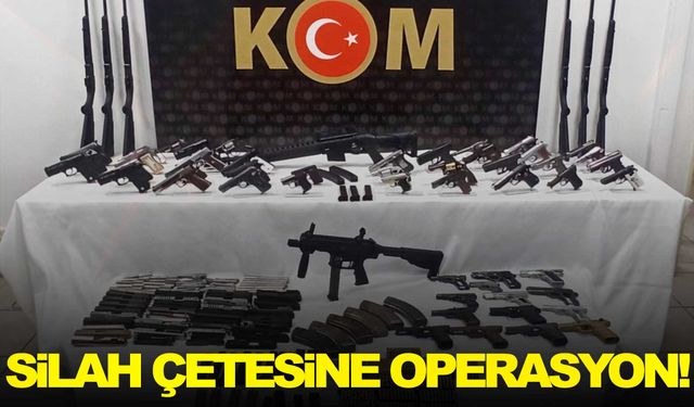 İzmir'de yasa dışı silah ticareti yapan çete çökertildi