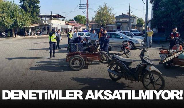 Jandarmadan motosikletlere yönelik trafik denetimi