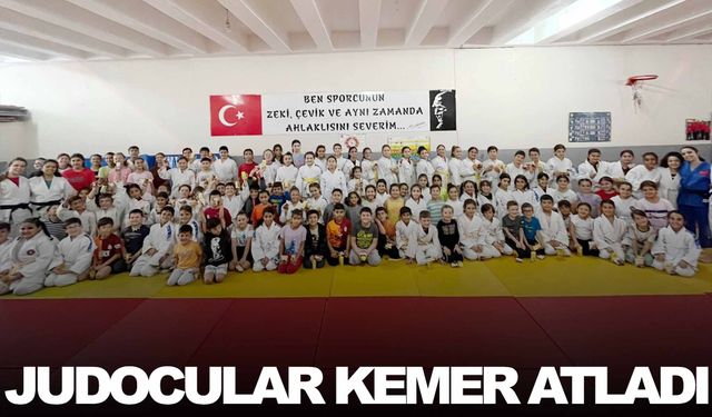 Salihli'de judocular kemer atladı