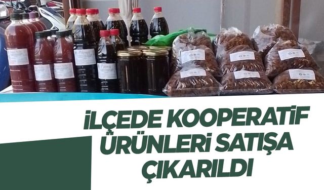 Kooperatif ürünleri pazarda satışa sunuldu