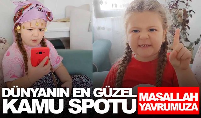 Küçük kızın videosu sosyal medyada viral oldu