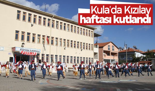 Kula'da Kızılay haftası kutlandı